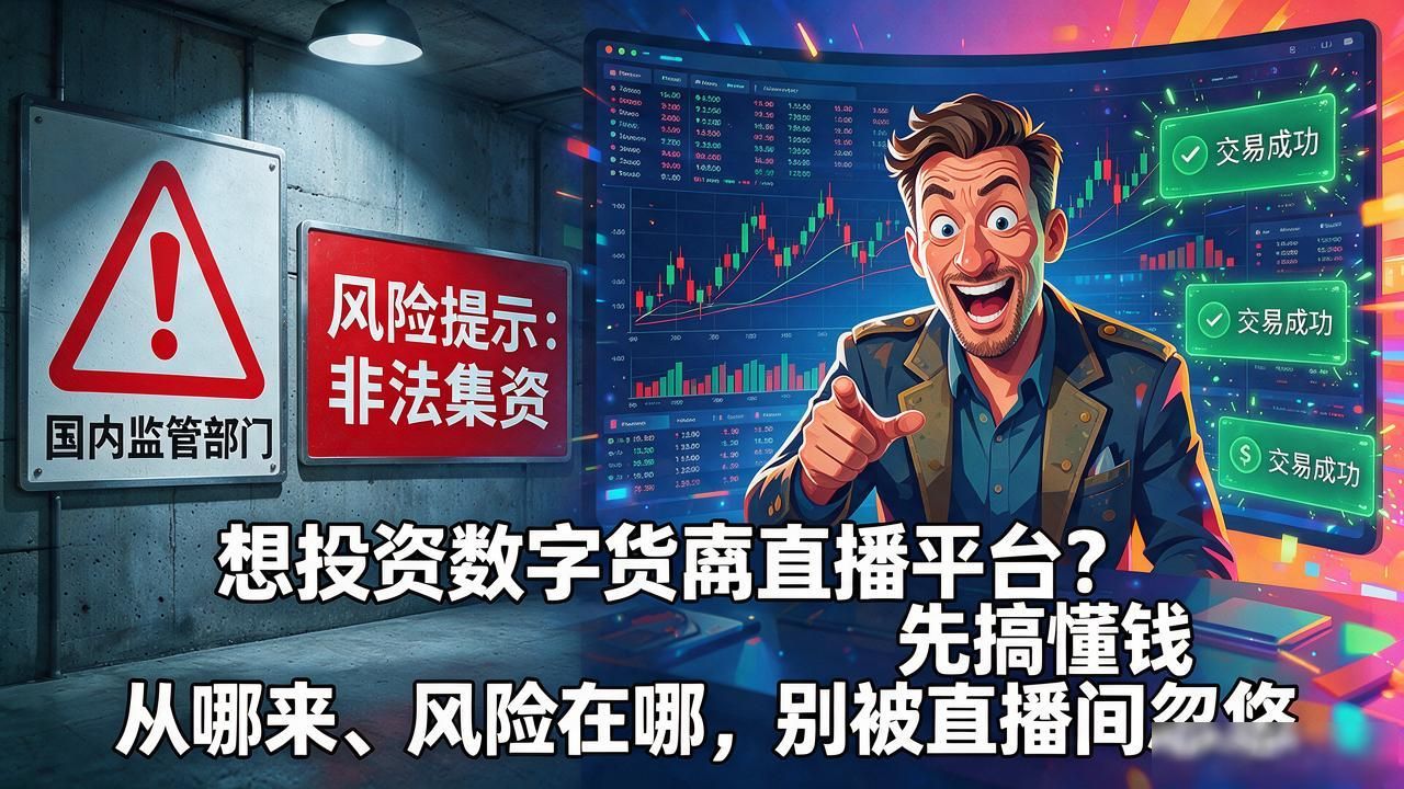 想投资数字货币直播平台?先搞懂钱从哪来、风险在哪,别被直播间忽悠