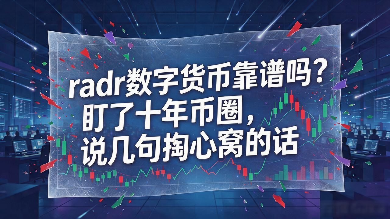 radr数字货币靠谱吗?盯了十年币圈,说几句掏心窝的话