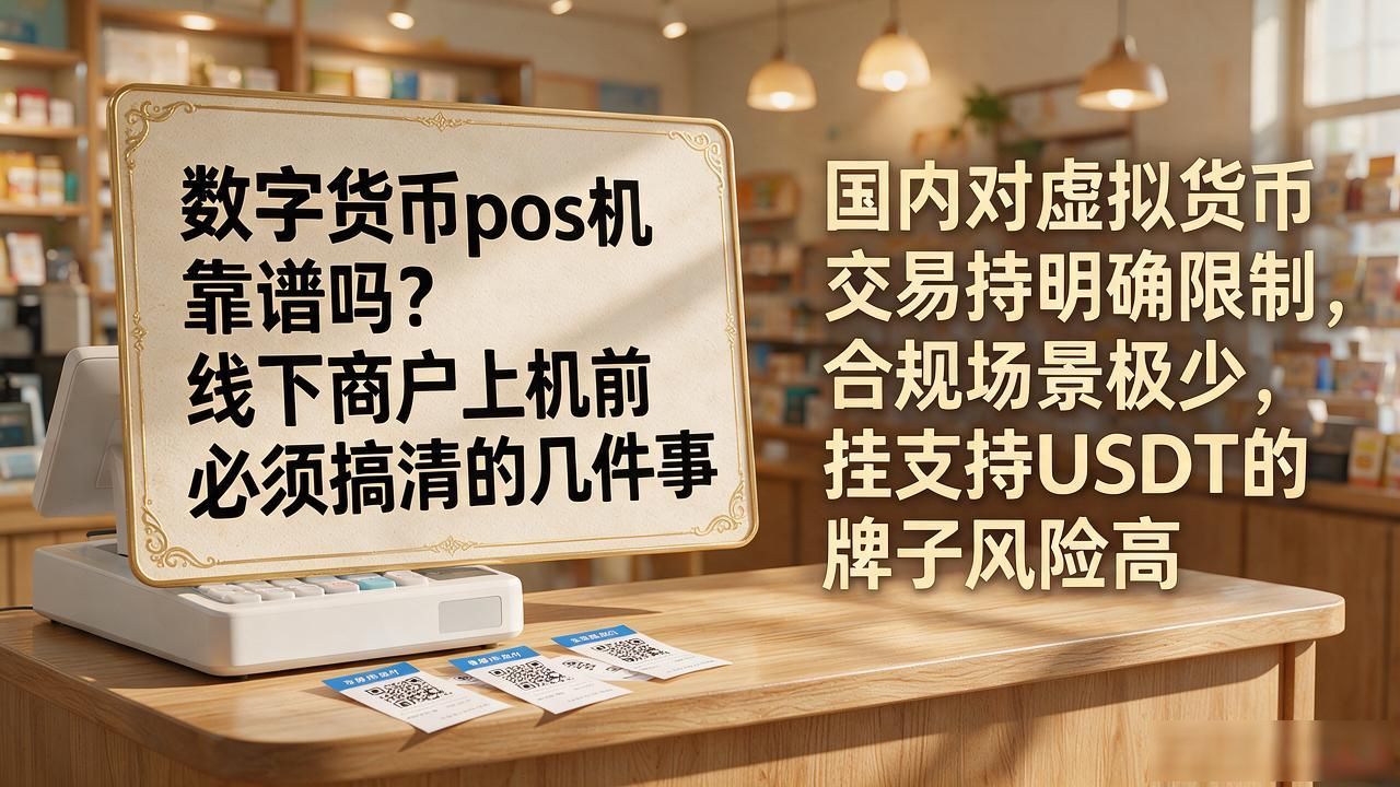数字货币pos机靠谱吗?线下商户上机前必须搞清的几件事