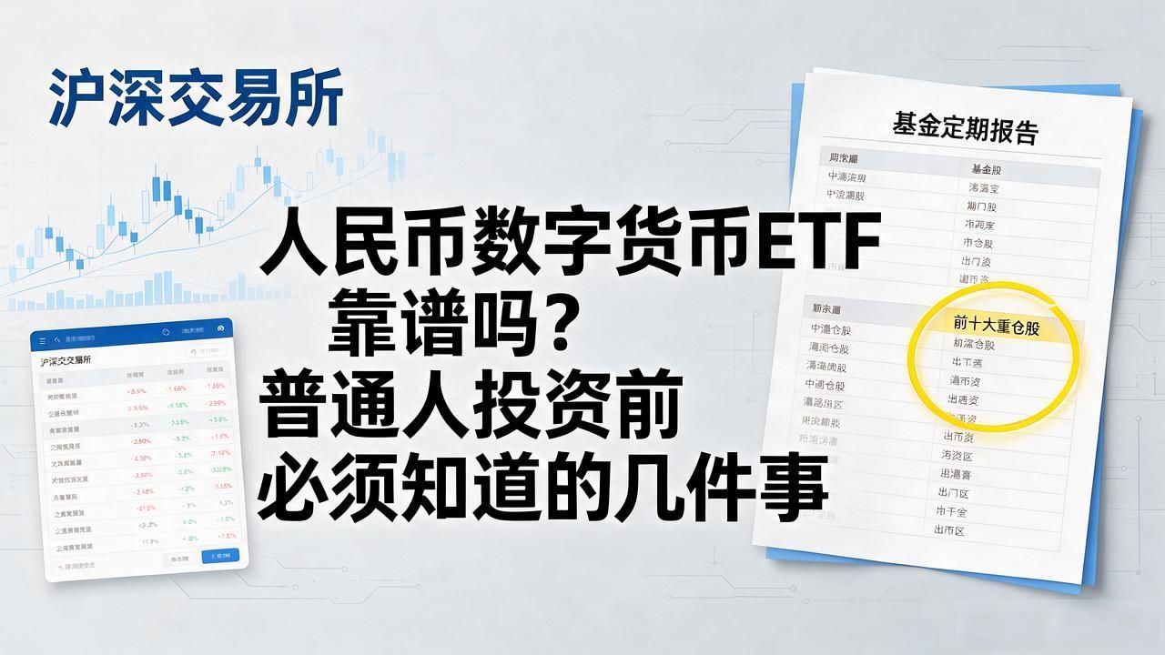 人民币数字货币ETF靠谱吗?普通人投资前必须知道的几件事