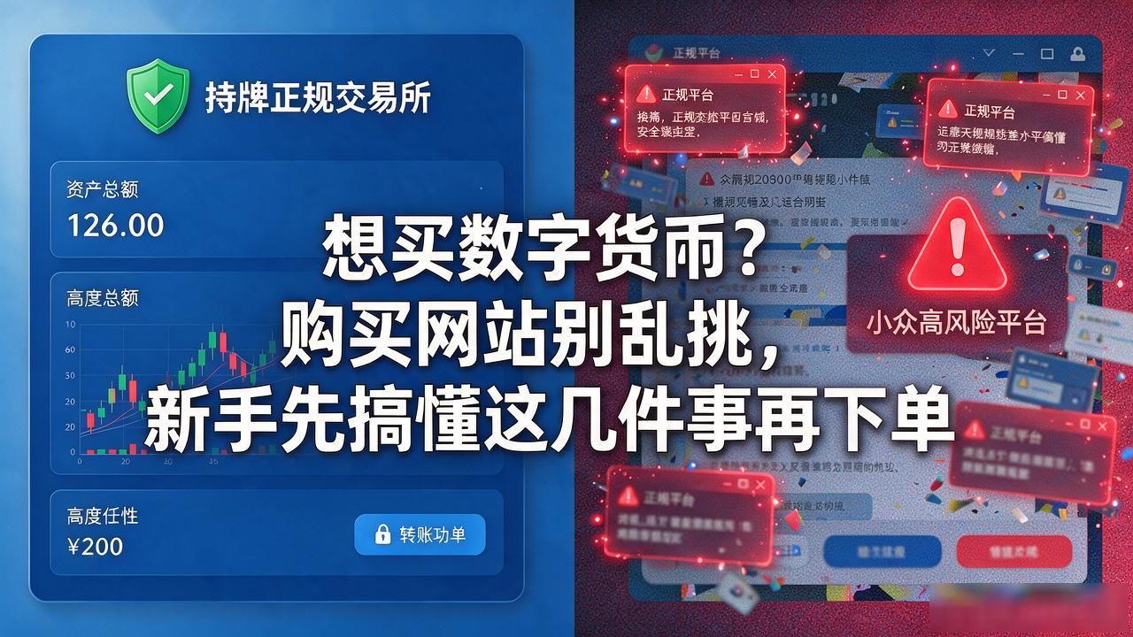 想买数字货币?购买网站别乱挑,新手先搞懂这几件事再下单