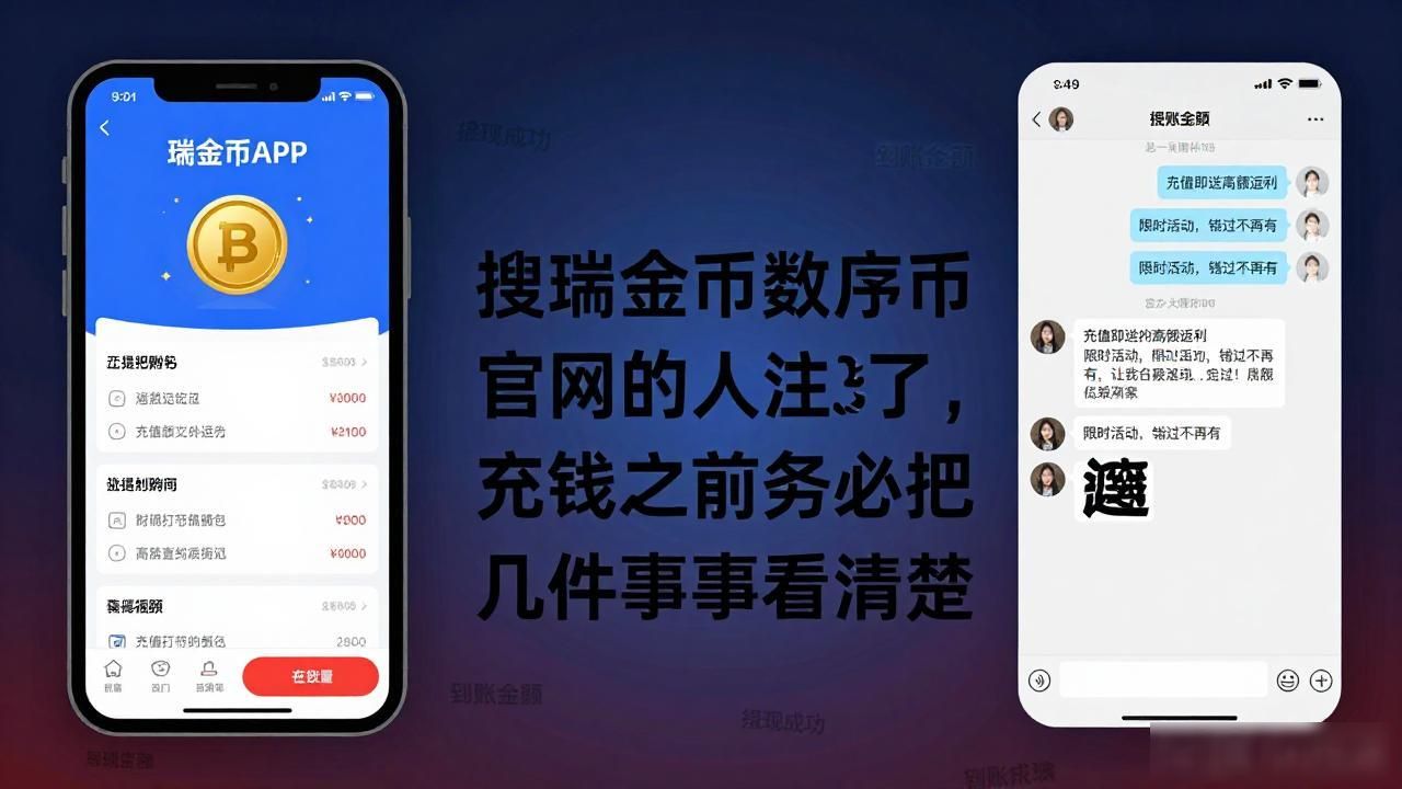搜瑞金币数字货币官网的人注意了,充钱之前务必把这几件事看清楚