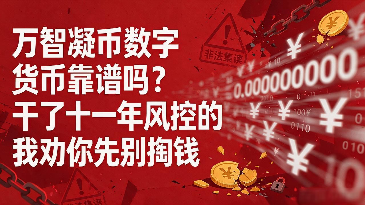 万智凝币数字货币靠谱吗?干了十一年风控的我劝你先别掏钱